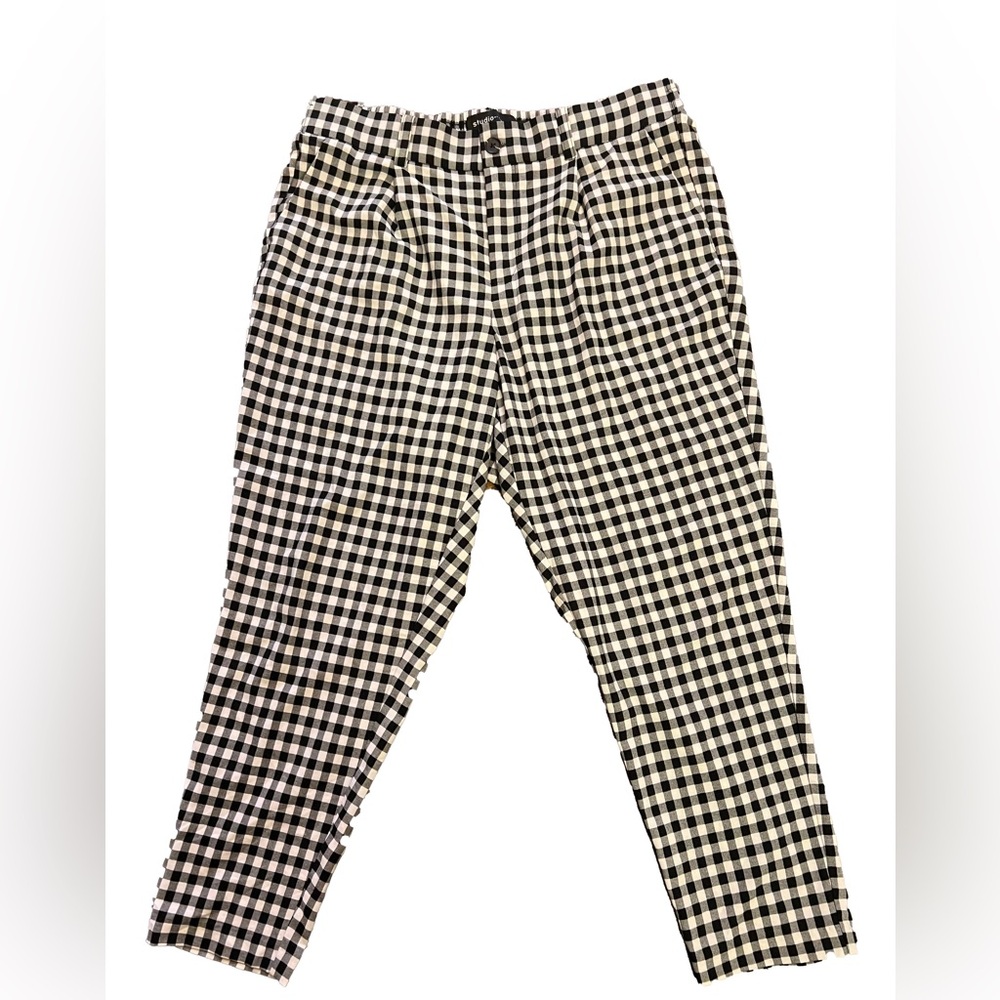 TORRID GINGHAM TAILORED PANTS